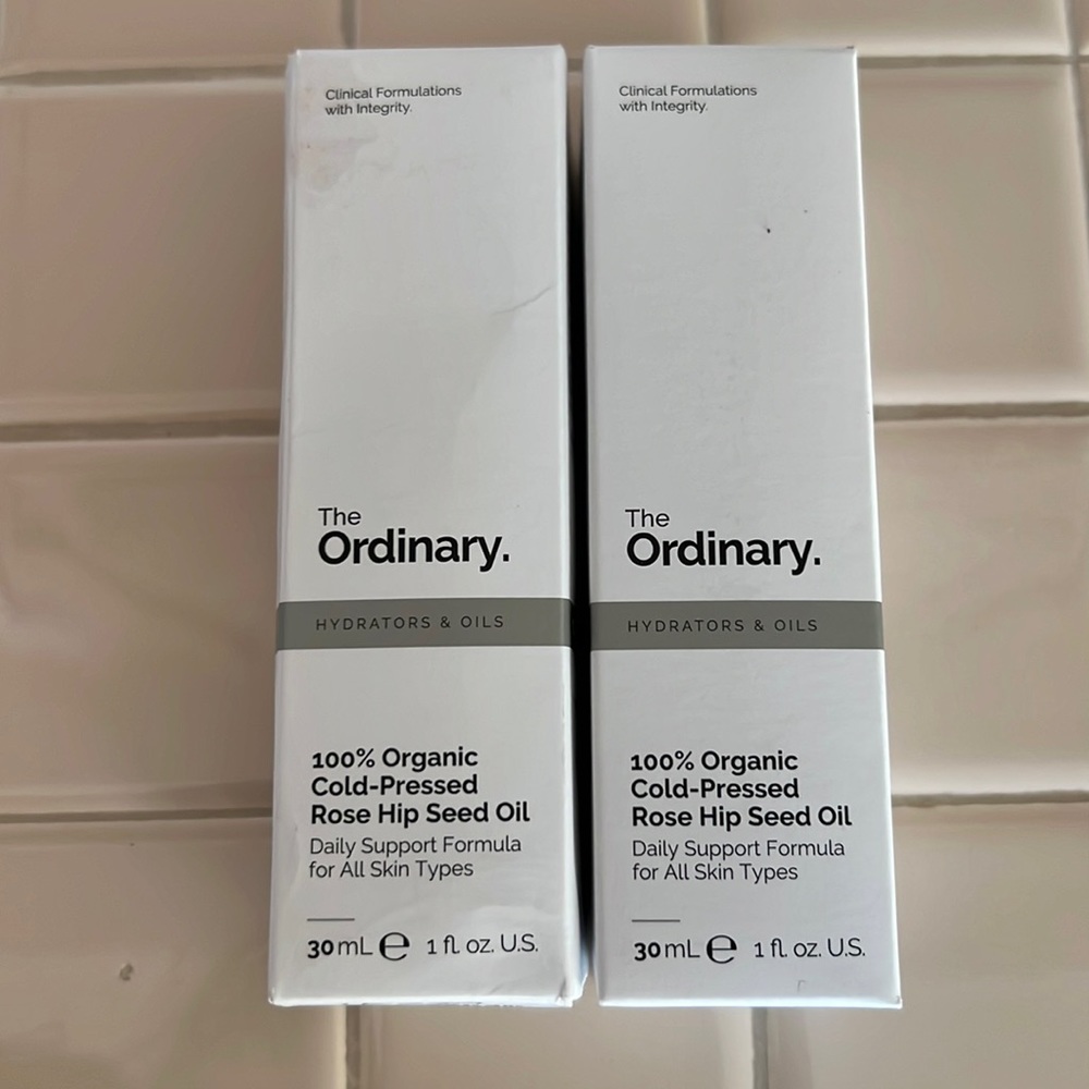 Bundle of 2 The Ordinary 100% organic Cold-Pressed Rose Hip seed oil